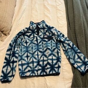 PATAGONIA Women’s Synchilla fleece blue diamond tie dye